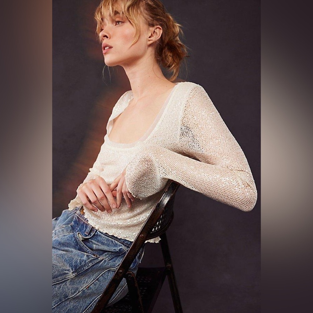 FREE PEOPLE Intimately Late Night Disco Layering Top - Picture 5 of 9